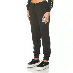 NWT Kappa Authentic Ambalavao Sweatpants Jogger French Terry Black Sz XL